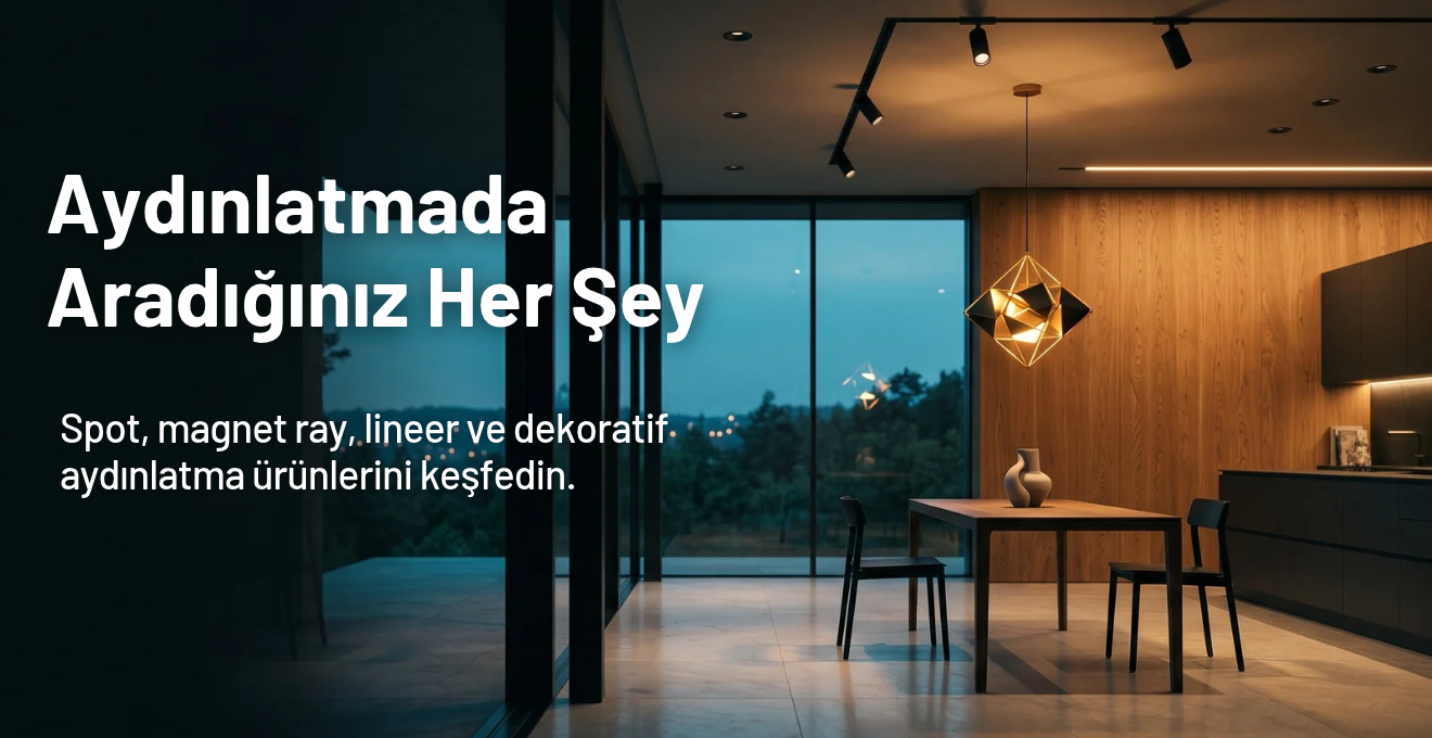 ASAY Elektrik ürün ve aydınlatma kategorileri tanıtım bannerı