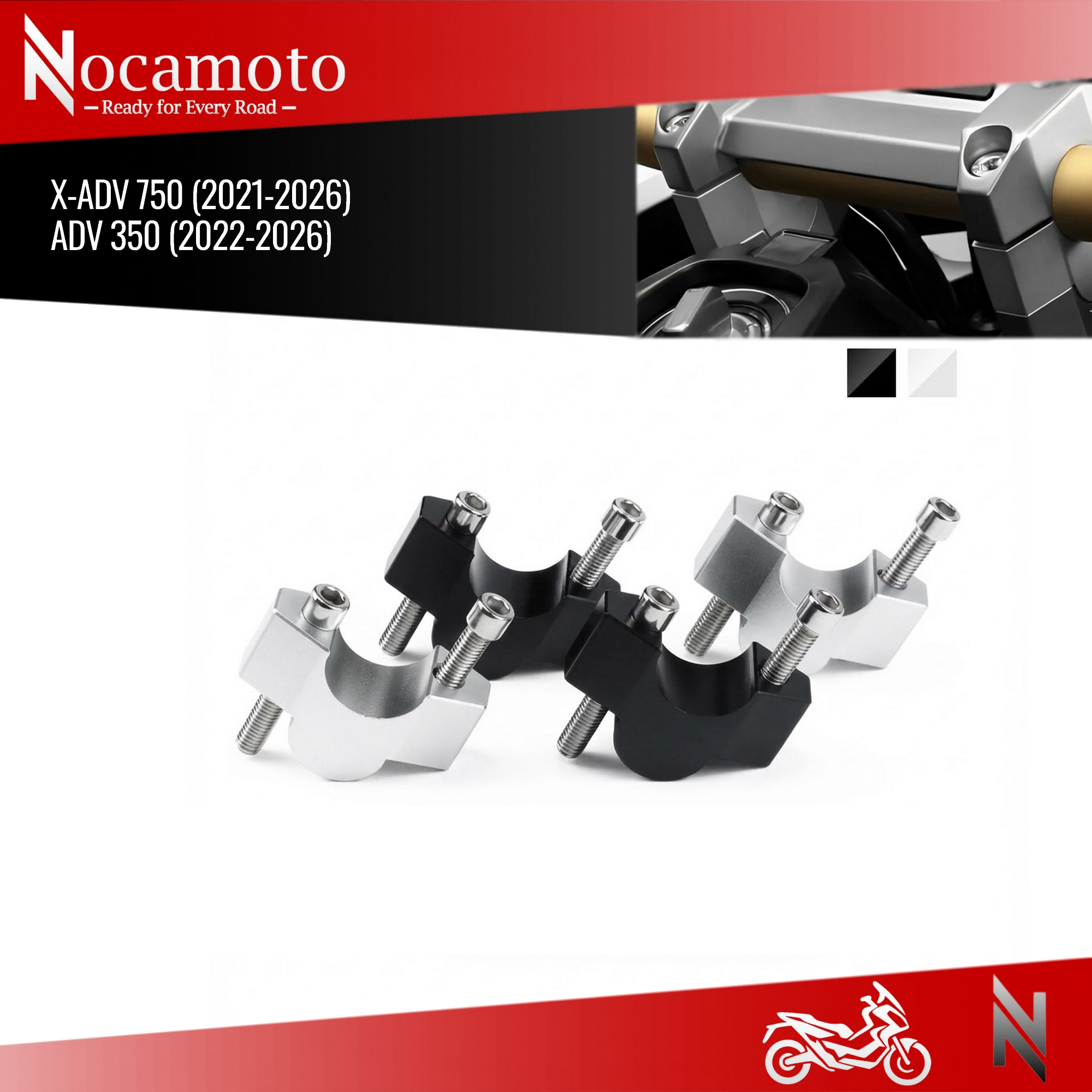 Honda X-ADV750 Gidon Yükseltici CNC Alüminyum | Nocamoto | nishev