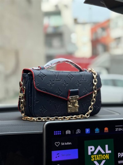 LOUIS VUITTON Hakiki Deri tasarım paslanmaz çelik aksesuarlı toz torbalı