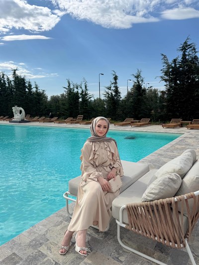 Valeria Etek Takım - Krem