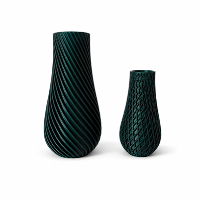 3D Vazo Takım 10 cm - 15 cm Kurşuni̇ Renk