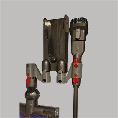 3D Yazıcı Üretimi Süpürge Aparatı Düzenleyici Duvar Askısı