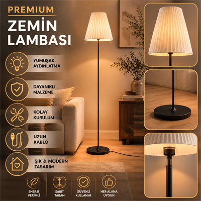 Anatoli̇a Şik Tarzda Salon Oturma Odasi Lambader – Salon Aydınlatması 200 CM