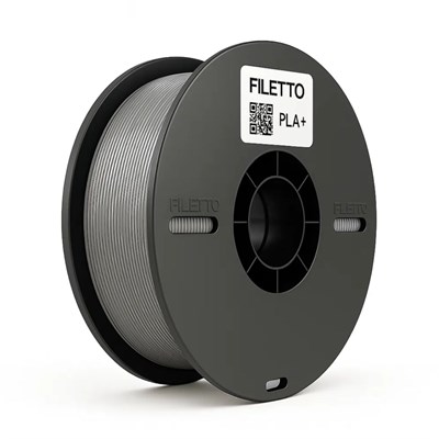 Filetto PLA+ 3D Filament – 1.75mm – 1KG – AMS Uyumlu Gri