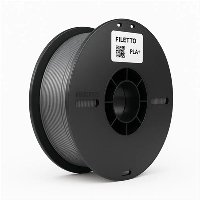 Filetto PLA+ 3D Filament – 1.75mm – 1KG – AMS Uyumlu Gümüş Gri