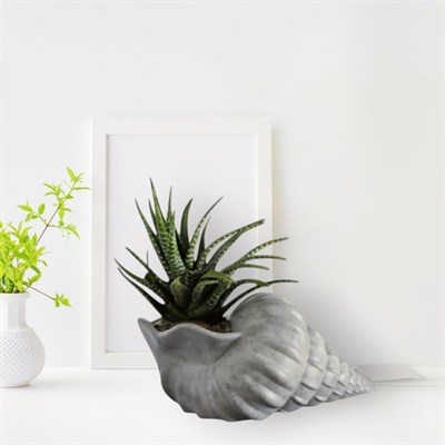 İskandi̇nav Deni̇z Kabuğu 3D Mermer Desenli̇ Vazo 20 CM