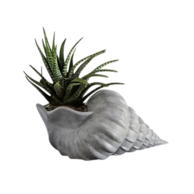 İskandi̇nav Deni̇z Kabuğu 3D Mermer Desenli̇ Vazo 20 CM