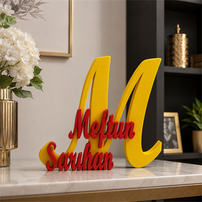 Kişiye Özel Masa Üstü İsimlik – Ofis ve Masaüstü İçin Dekoratif Ürün