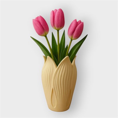 Lotus 3D Dekorati̇f Vazo 18 cm Kem