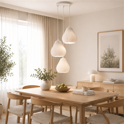 Lumi̇nera Salon Oturma Odasi Üçlü Sarkıt Avize – Salon Aydınlatması 70 CM