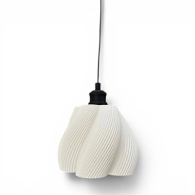 Luminaura Tekli Beyaz Sarkıt Avize – Salon ve Oturma Odası Aydınlatması 60CM Beyaz