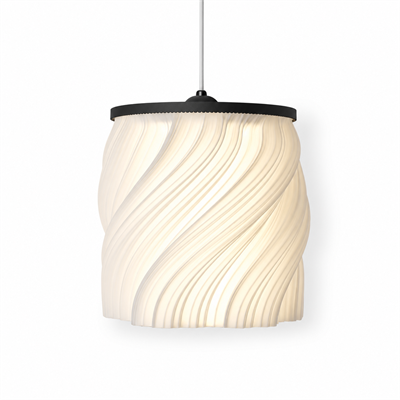 Luna Tekli̇ Sarkıt Salon Avi̇ze Avize – Salon Aydınlatması 20 CM Beyaz/Siyah