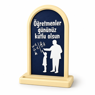 Öğretmenler Günü Temalı Dekoratif Masaüstü Hediyelik Çerçeve 20 Cm