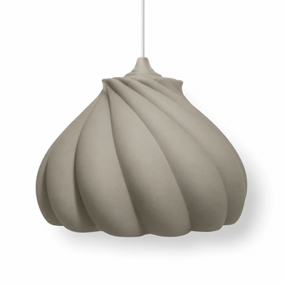 Pumpkin Tekli Avize Yatak Odası Mutfak Sarkıt Avize – Salon ve Oturma Odası Aydınlatması 25X25 CM Gri