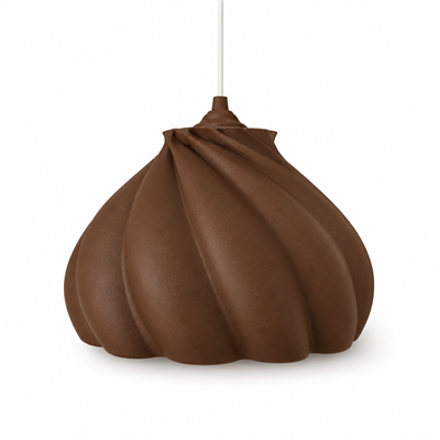 Pumpkin Tekli Avize Yatak Odası Mutfak Sarkıt Avize – Salon ve Oturma Odası Aydınlatması 25X25 CM Kahverengi