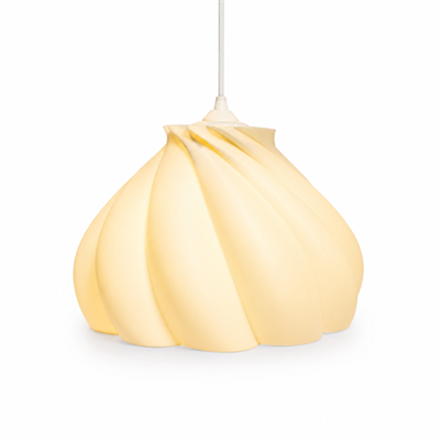 Pumpkin Tekli Avize Yatak Odası Mutfak Sarkıt Avize – Salon ve Oturma Odası Aydınlatması 25X25 CM Krem
