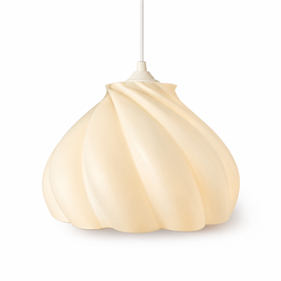 Pumpkin Tekli Avize Yatak Odası Mutfak Sarkıt Avize – Salon ve Oturma Odası Aydınlatması 25X25 CM Krem