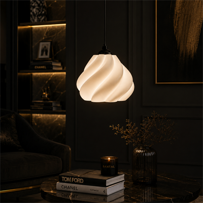 Pumpkin Tekli̇ Sarkıt Avi̇ze Yatak Odasi Avize – Salon ve Mutfak Aydınlatması 22 X 37 CM Siyah Askı