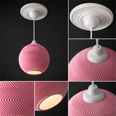 Sarkıt Avi̇ze Çocuk Odası Mutfak Salon Aydınlatması 14 X 15 CM Pembe