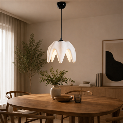 SİRİUS Beton Görünümlü Tekli Sarkıt Avize – Modern Salon ve Oturma Odası Aydınlatması