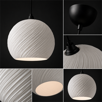 Still Sarkıt Avize Salon Mutfak Yatak Odası Aydınlatması 62 CM Beyaz