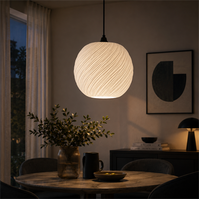 Still Sarkıt Avize Salon Mutfak Yatak Odası Aydınlatması 62 CM Beyaz