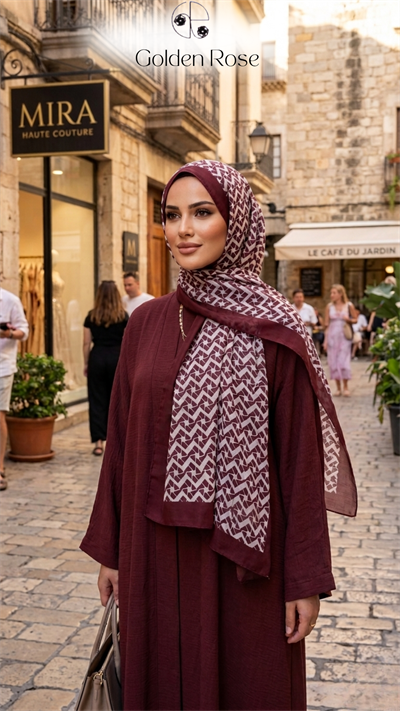 Neva Geometrik Desen Pamuksu Soft Şal