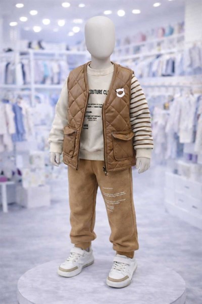 DERİ YELEKLİ 3 LÜ TAKIM