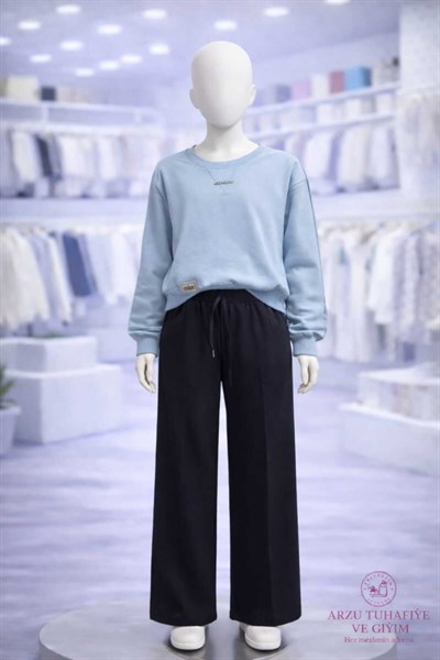 MAVİLİ 2 Lİ KIZ ÇOCUĞU TAKIMI