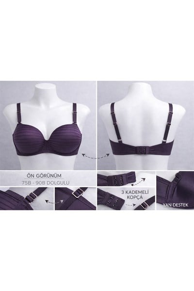 MOR DESENLİ SÜTYEN