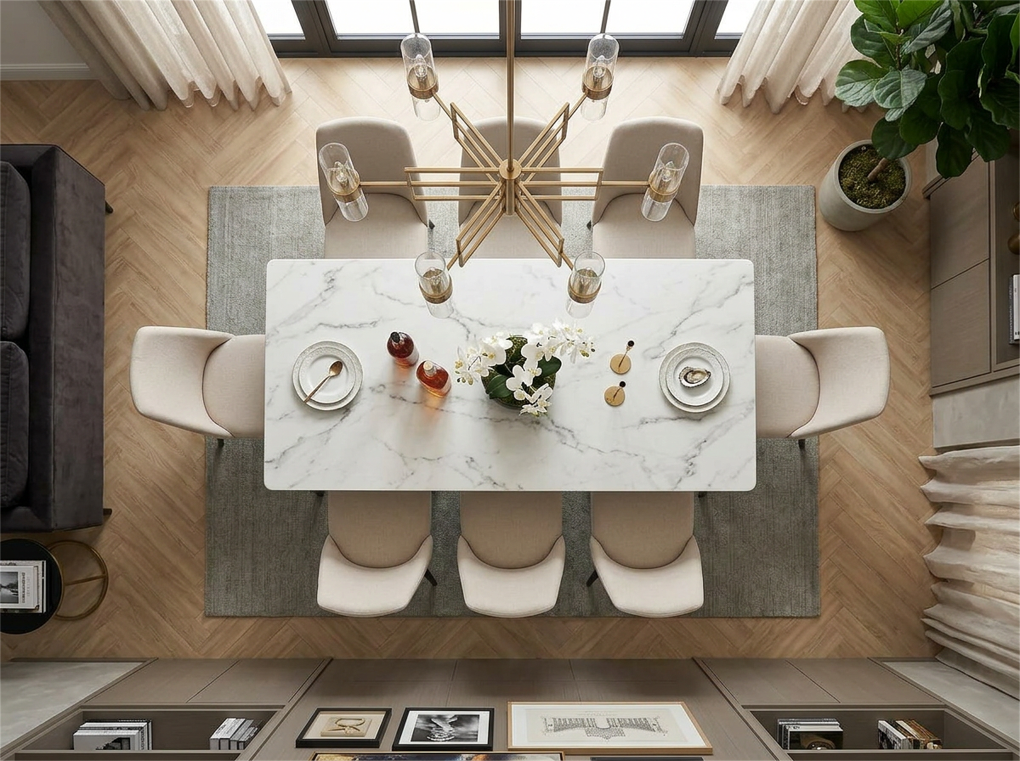 Seramik Yemek Masası Modelleri | 6-8-10 Kişilik - Momos Home
