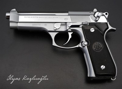 Beretta 92FS Beyaz Krom Kaplama