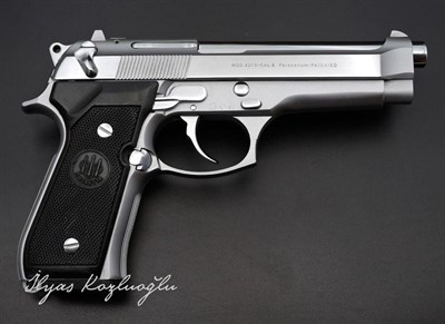 Beretta 92FS Beyaz Krom Kaplama