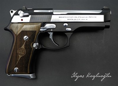 Beretta Compact Siyah-Beyaz Krom Kaplama
