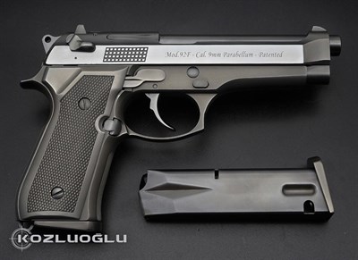 Beretta F92 Çekme Kertik &  Titanyum Kaplama