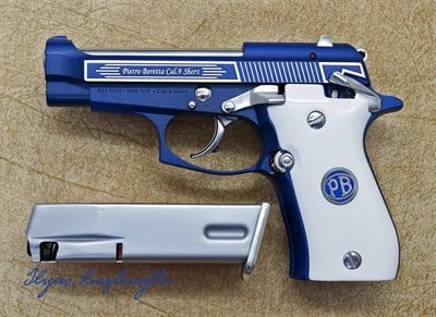 Beretta MOD84 Parlak Çerçeve Blue Kaplama