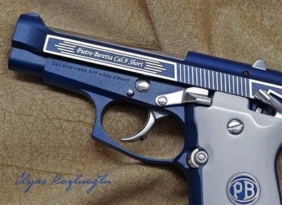 Beretta MOD84 Parlak Çerçeve Blue Kaplama