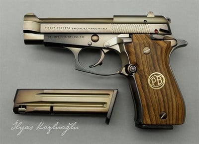 Beretta Mod. 81F Cal. 7,65 - Açık Füme Titanyum Kaplama