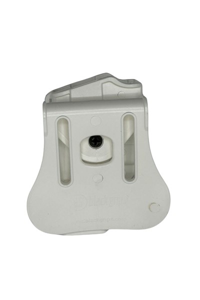 Black Grips Glock 17 - Glock 19 Taktik Polimer Tabanca Kılıfı Beyaz