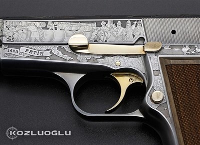 Browning  Fetih 1453 Gravür & Açık Füme Titanyum Kaplama