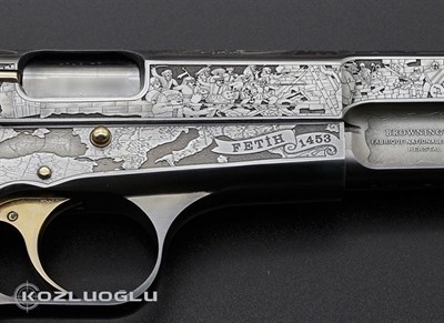 Browning  Fetih 1453 Gravür & Açık Füme Titanyum Kaplama