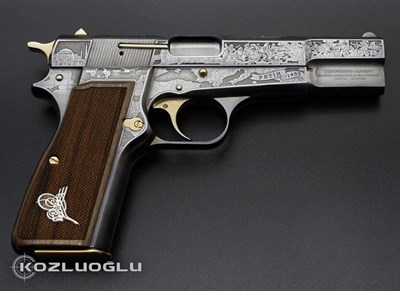 Browning  Fetih 1453 Gravür & Açık Füme Titanyum Kaplama