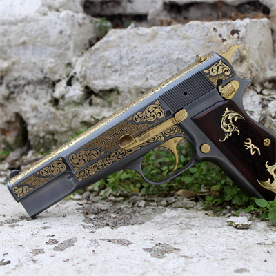 Browning 245 Sarı Titanyum Gravür & Füme Kaplama