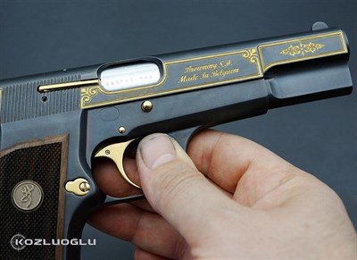 Browning Çerçeve Desenli Yaldızlı & Açık Füme Titanyum Kaplama