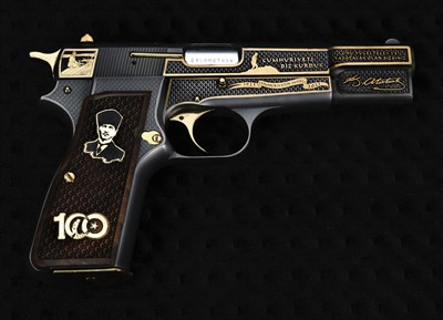 Browning Cumhuriyetin 100. Yılı Gravür Çalışması
