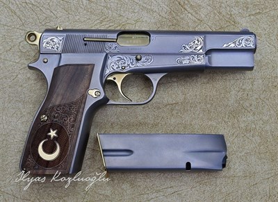 Browning HP Serpme Gravür