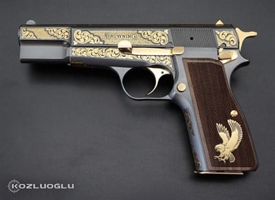 Browning HP Serpme Gravür