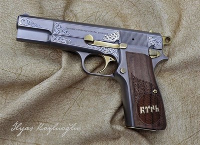 Browning HP Serpme Gravür
