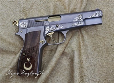 Browning HP Serpme Gravür