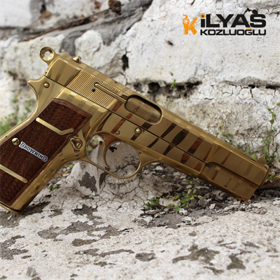 Browning Zebra Desenli Altın Kaplama